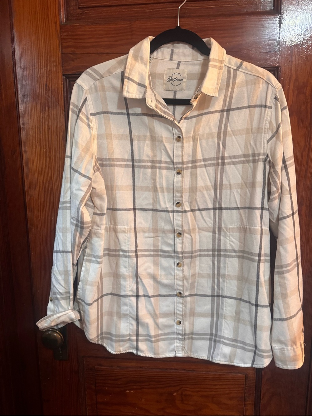 Jachs Girlfriend Women’s Super Soft Flannel Shirt – Medium